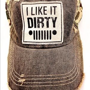 JEEP GIRLS! Brand new, distressed style, boutique, adjustable baseball cap!